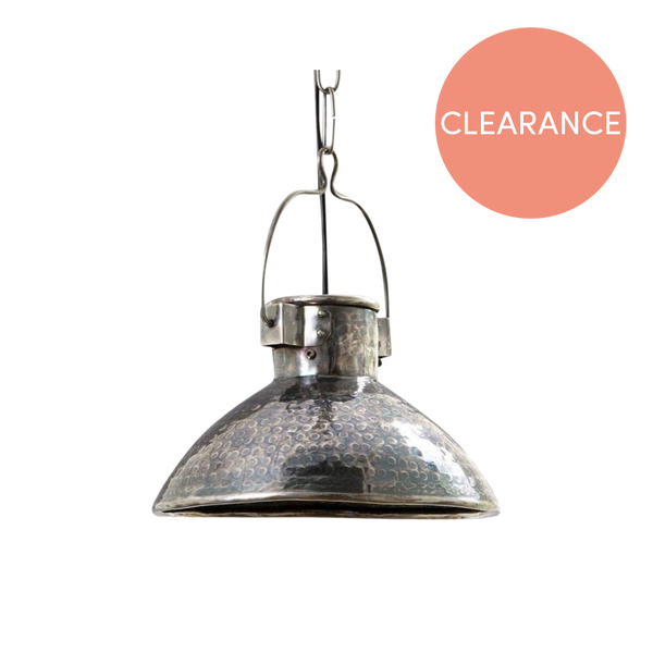 Alex Hand-crafted Pendant Lamp in Antique Silver