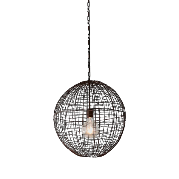 Cray Ball Ceiling Pendant Medium Antique Copper (SKU ZAF10320)