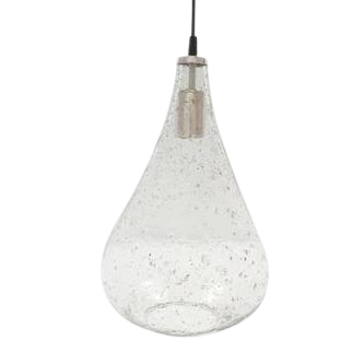 Arthur Teardrop Clear Stone Glass Pendant