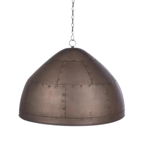 Copper discount dome pendant