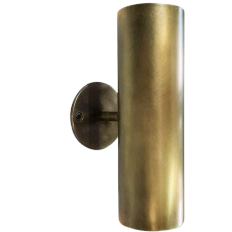 SMITH&SMITH Bruges Up Down Brass Cylinder Wall Sconce