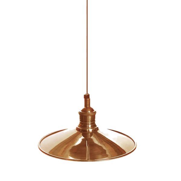 SMITH&SMITH Dillon Shallow Brass Dome Pendant - Solid Brass