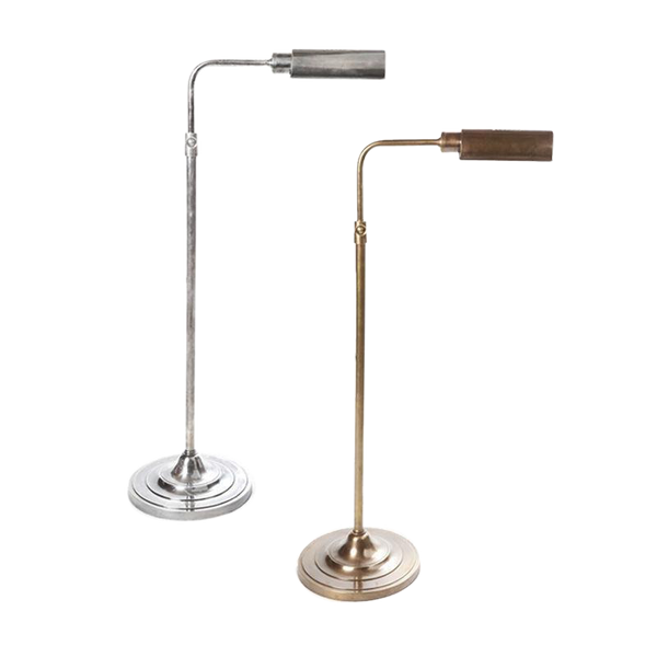 SMITH&SMITH Lighting Sydney Downey Traditional English Floor Lamp available in Antique Brass or Antique Silver 