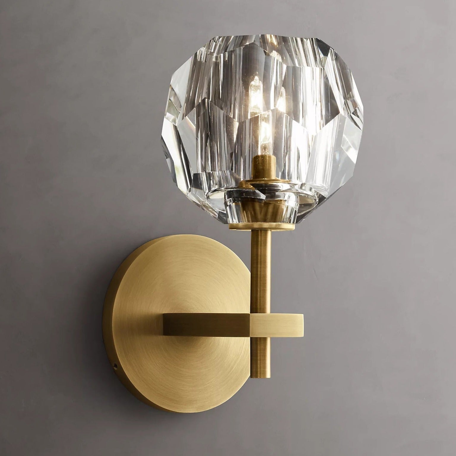 Howarth Single Crystal Ball Wall Sconce