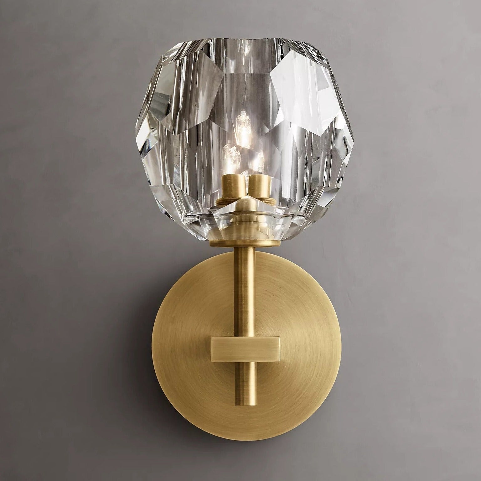 Howarth Single Crystal Ball Wall Sconce