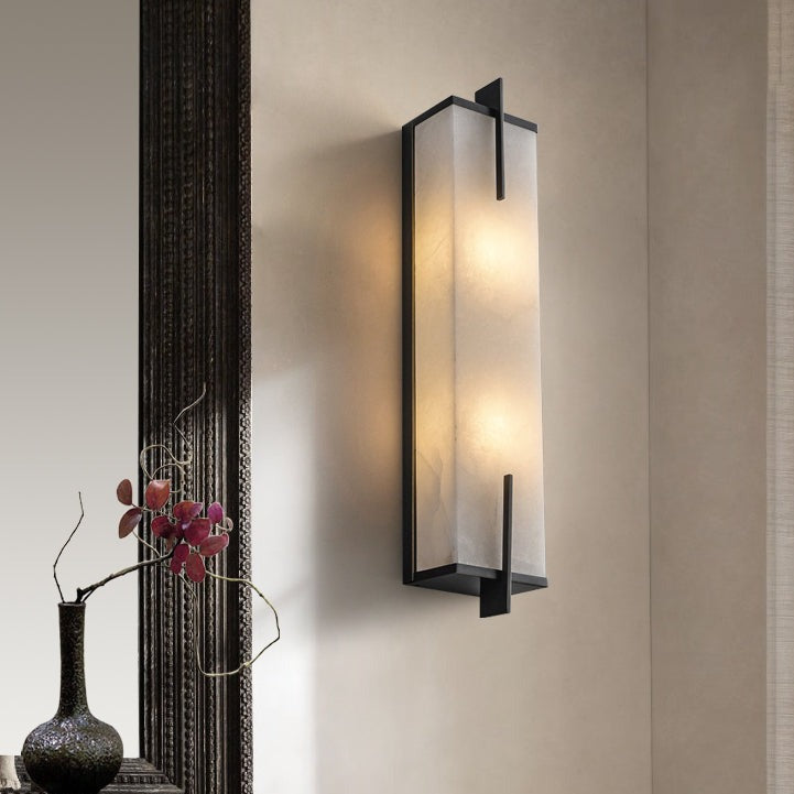 Wellington Alabaster Column Wall Lamp