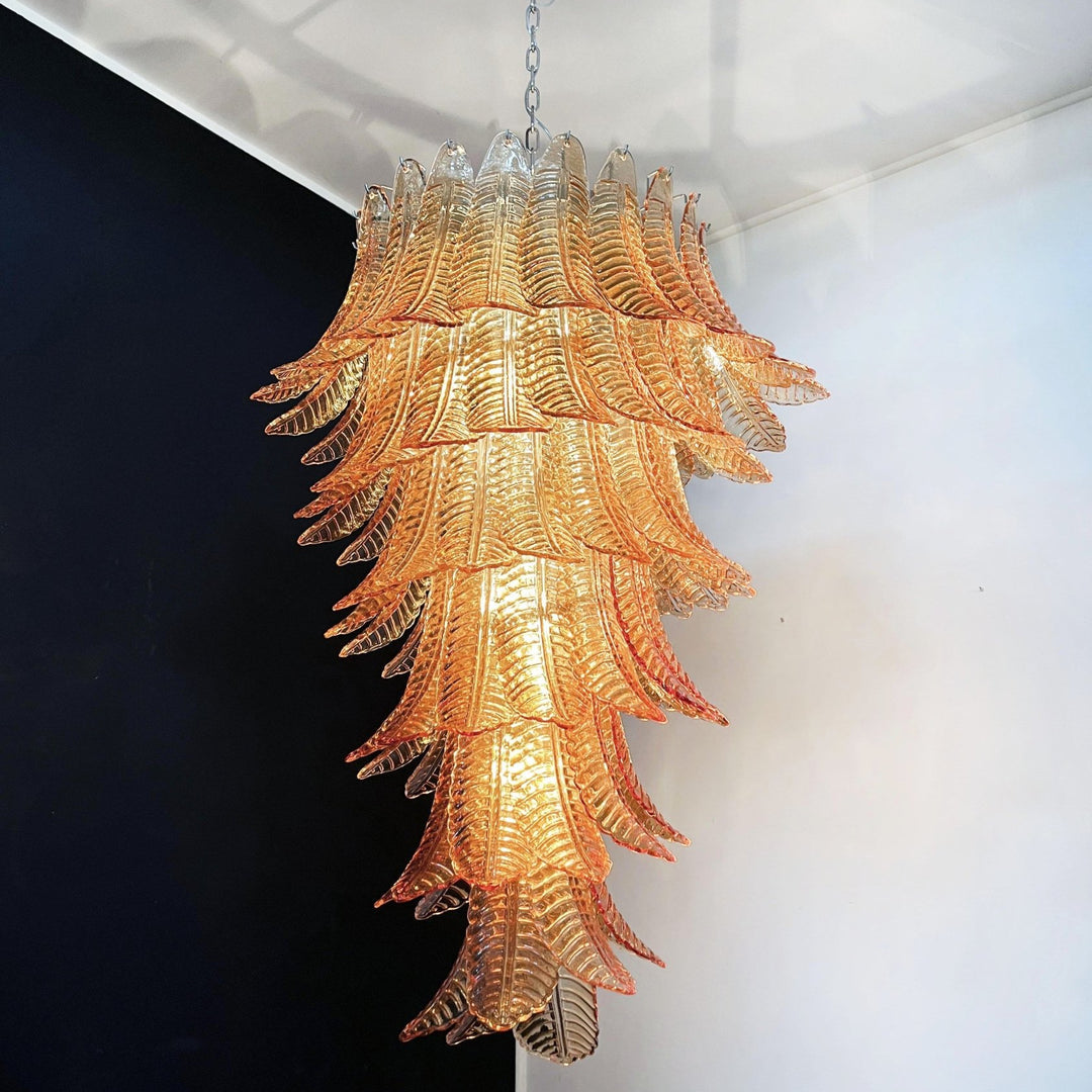 Cosima Murano Amber Chandelier