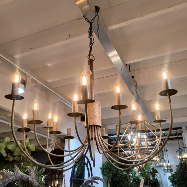 16 Arm Taupe Chandelier (SKU OWJK0608)