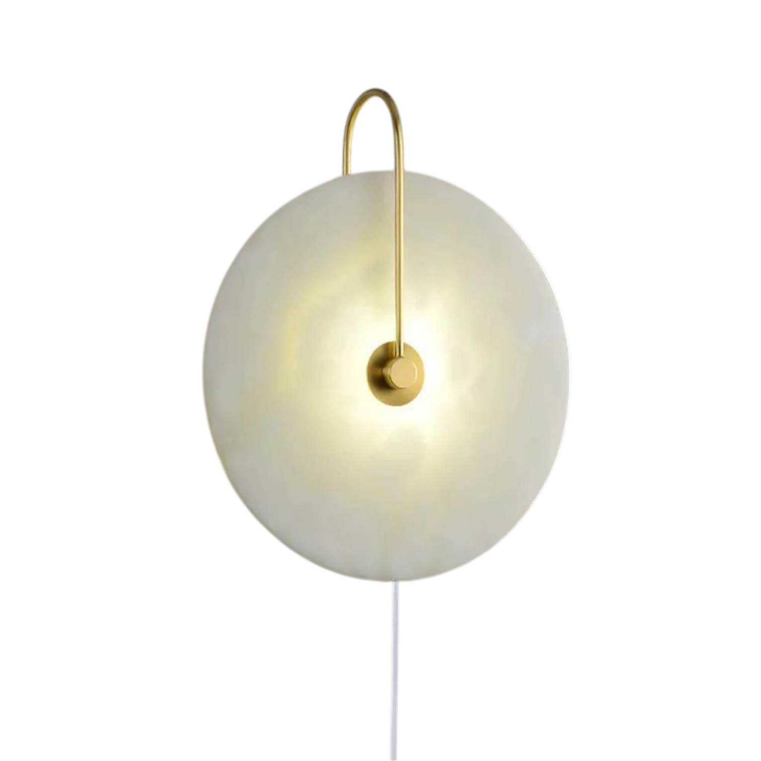 Lumio Alabaster LED Plug-In Wall Lamp - Medium