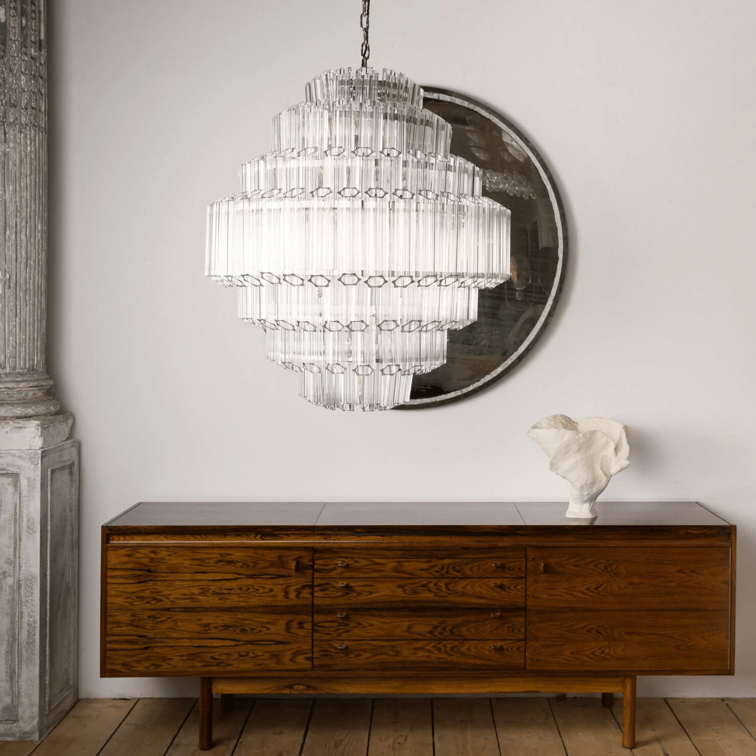 Simona Murano Clear Grande Palermo Chandelier