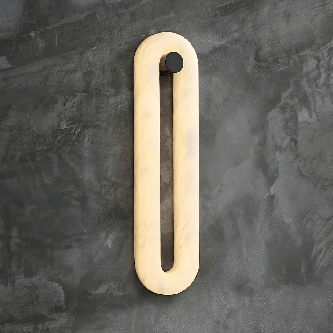 Fino Alabaster Loop Wall Light - Long