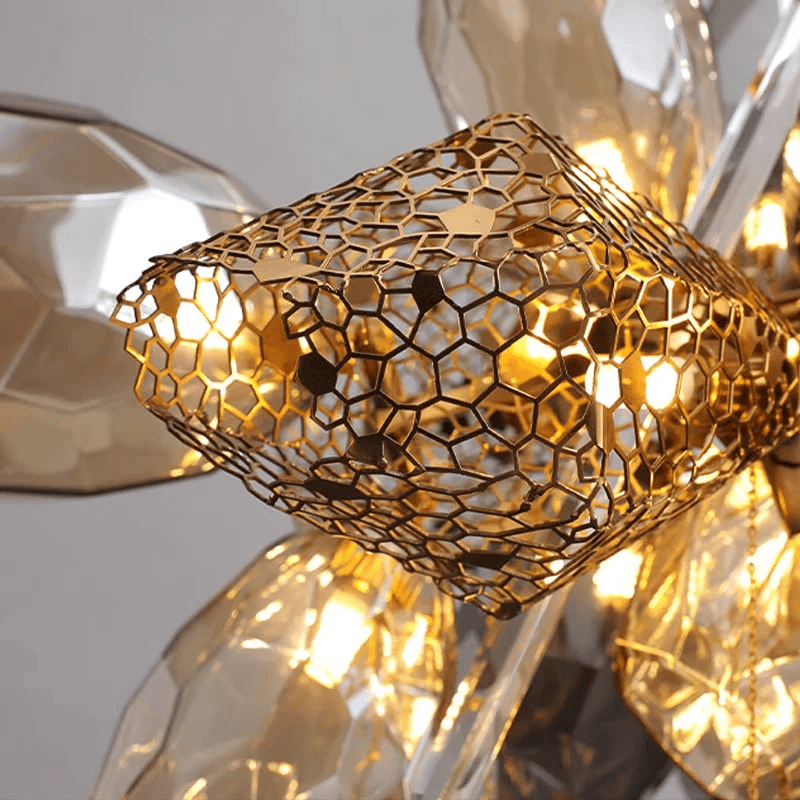 Siena Murano Art Glass Crystal Chandelier