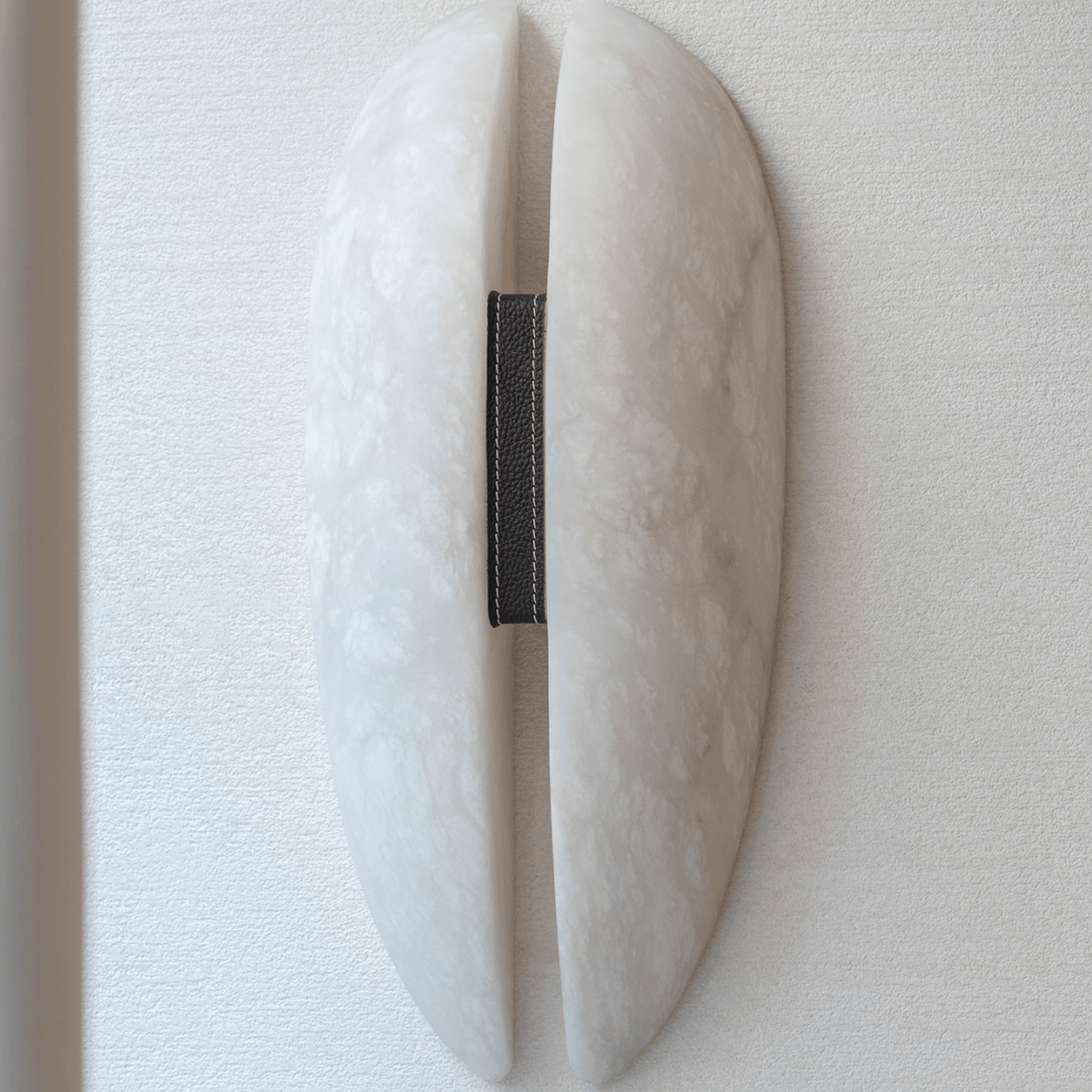 Vega Alabaster Veil Wall Sconce - Small