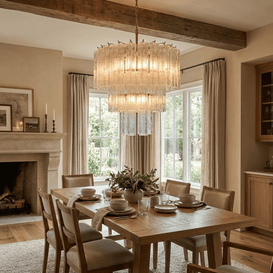 Lia Murano Glacier Tier Chandelier