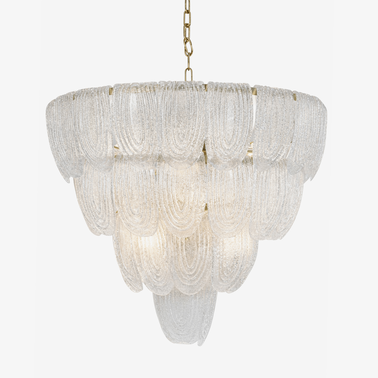 Violetta Murano Layered Glass Petal Chandelier