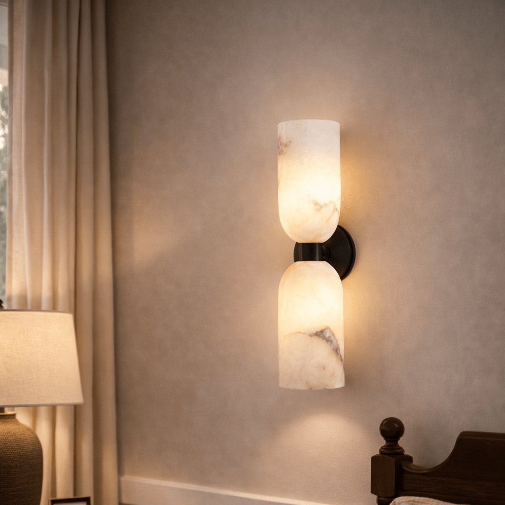 Estela Alabaster Nexus Wall Sconce - Large