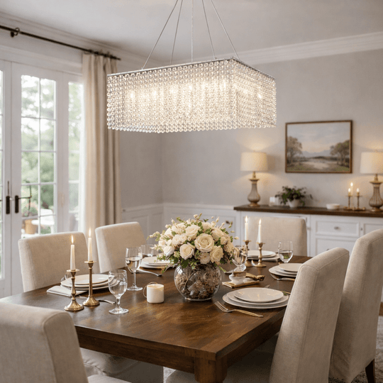 Editta Murano Crystal Frame Chandelier
