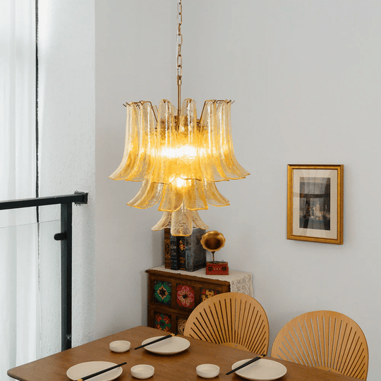 Anna Murano Cascade Glass Chandelier