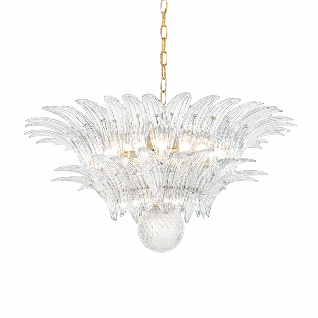 Rina Murano Palmette Transparent Chandelier