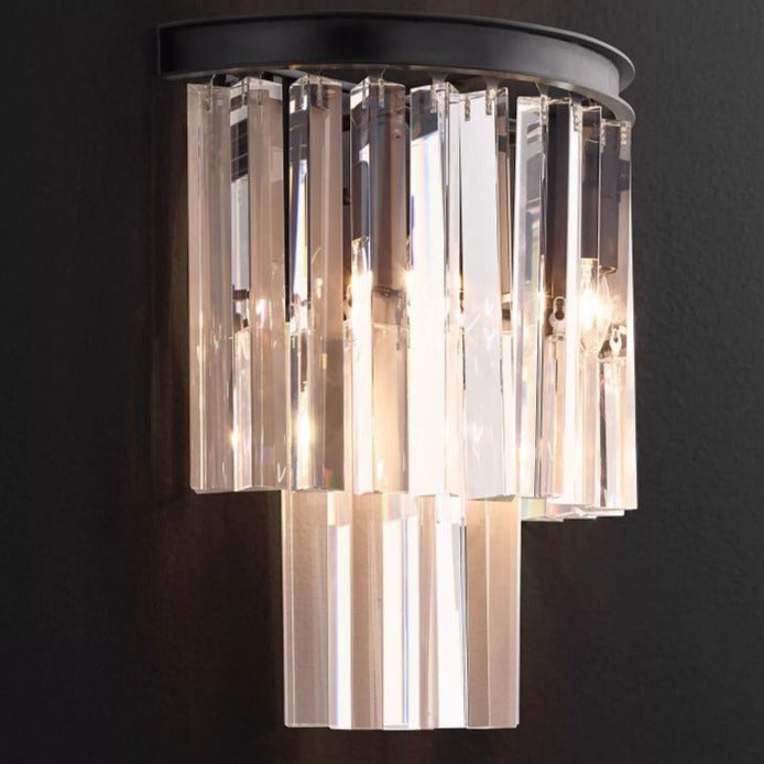 Peyton Art Deco Crystal Wall Lamp (260x350mm)