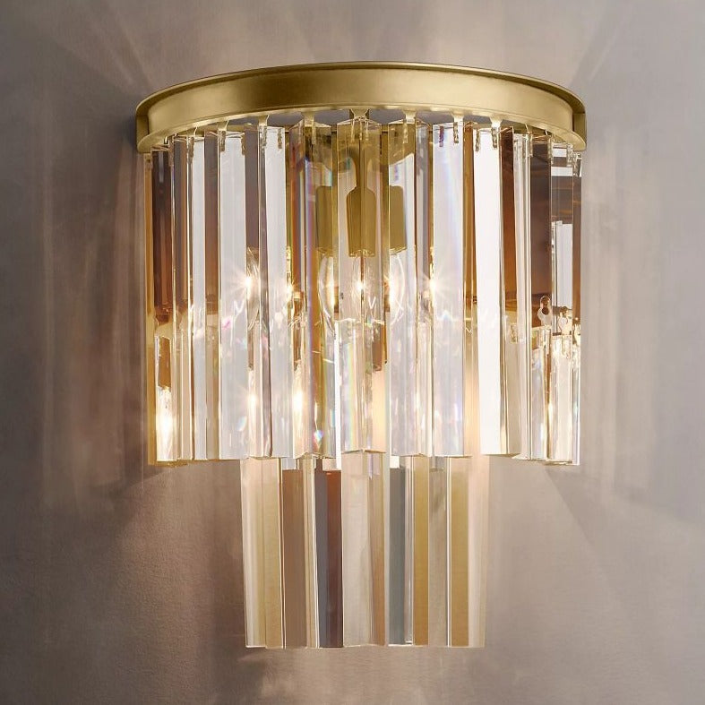 Peyton Art Deco Crystal Wall Lamp (260x350mm)
