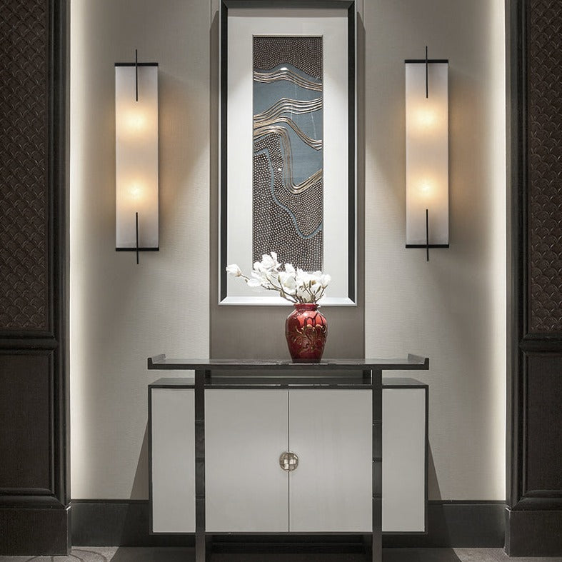 Wellington Alabaster Column Wall Lamp