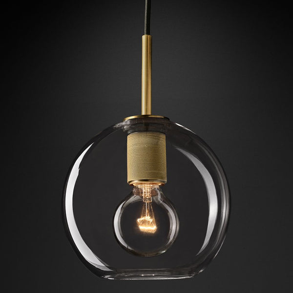 Yanno Round Clear Glass Pendant Lamp