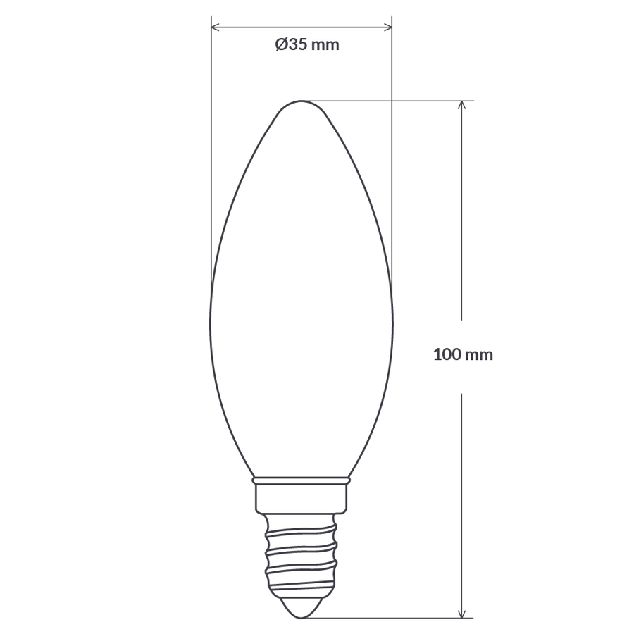 E14 Candle Vintage Energy Saving Light Bulb