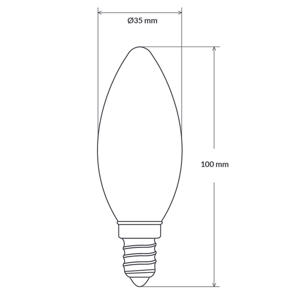 E14 Candle Vintage Energy Saving Light Bulb