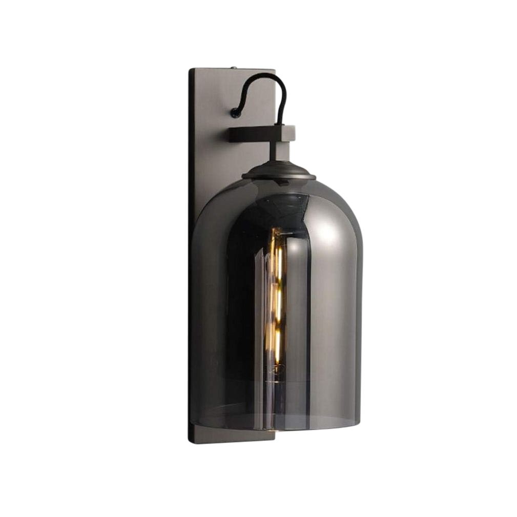 Scarlet Wall Lamp in Smoke Glass