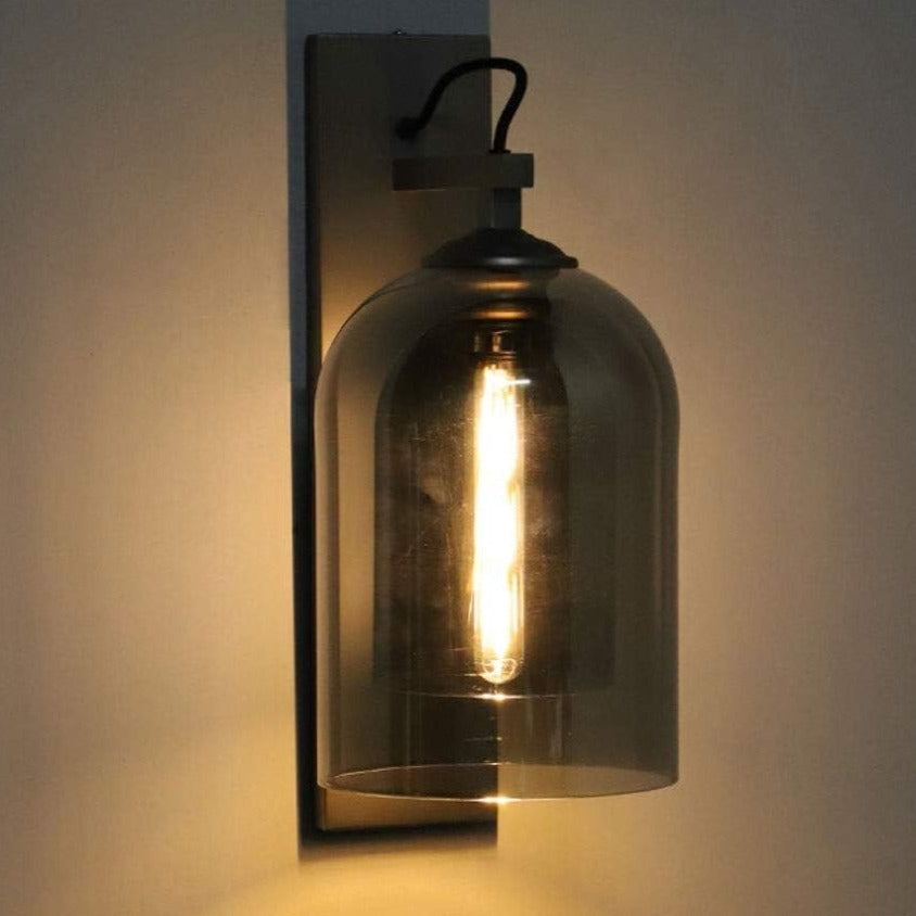 Scarlet Wall Lamp in Smoke Glass