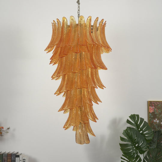 Paolina Leaf Cascade Chandelier - Medium