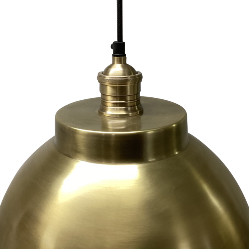 Richmond 13" Brass Dome Pendant Lamp