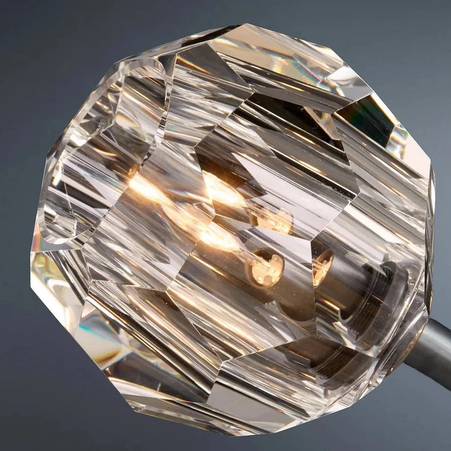 Howarth Column Crystal Ball Wall Sconce
