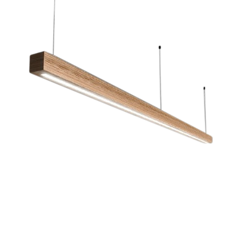 Flinders Australian Timber Linear LED Pendant Lamp (Natural Clear Finish)
