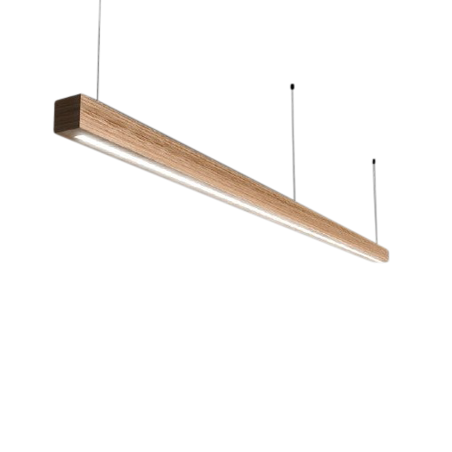 Flinders Australian Timber Linear LED Pendant Lamp (Brown Walnut Finish)