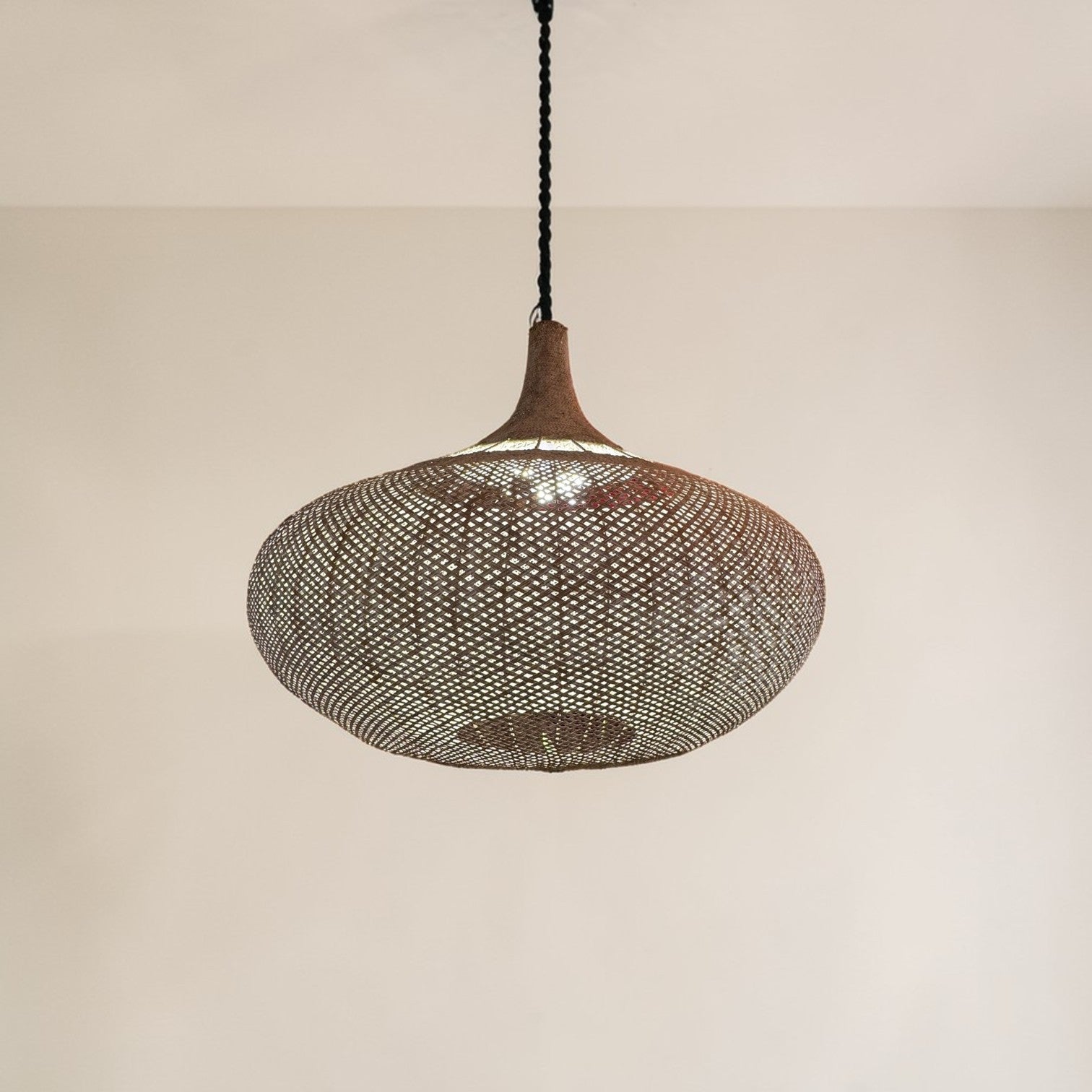 Abha Rattan Hanging Lamp