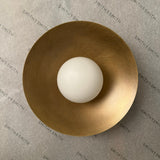 Adeline Antique Brass Front View - 100mm shade