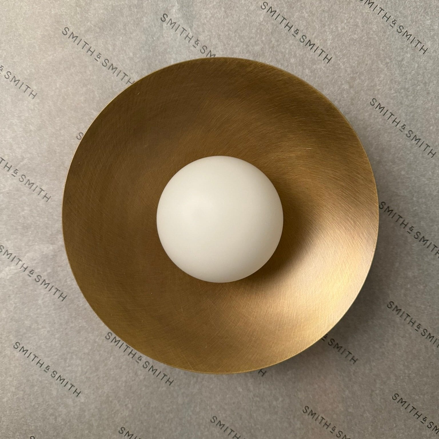 Adeline Antique Brass Front View - 100mm shade