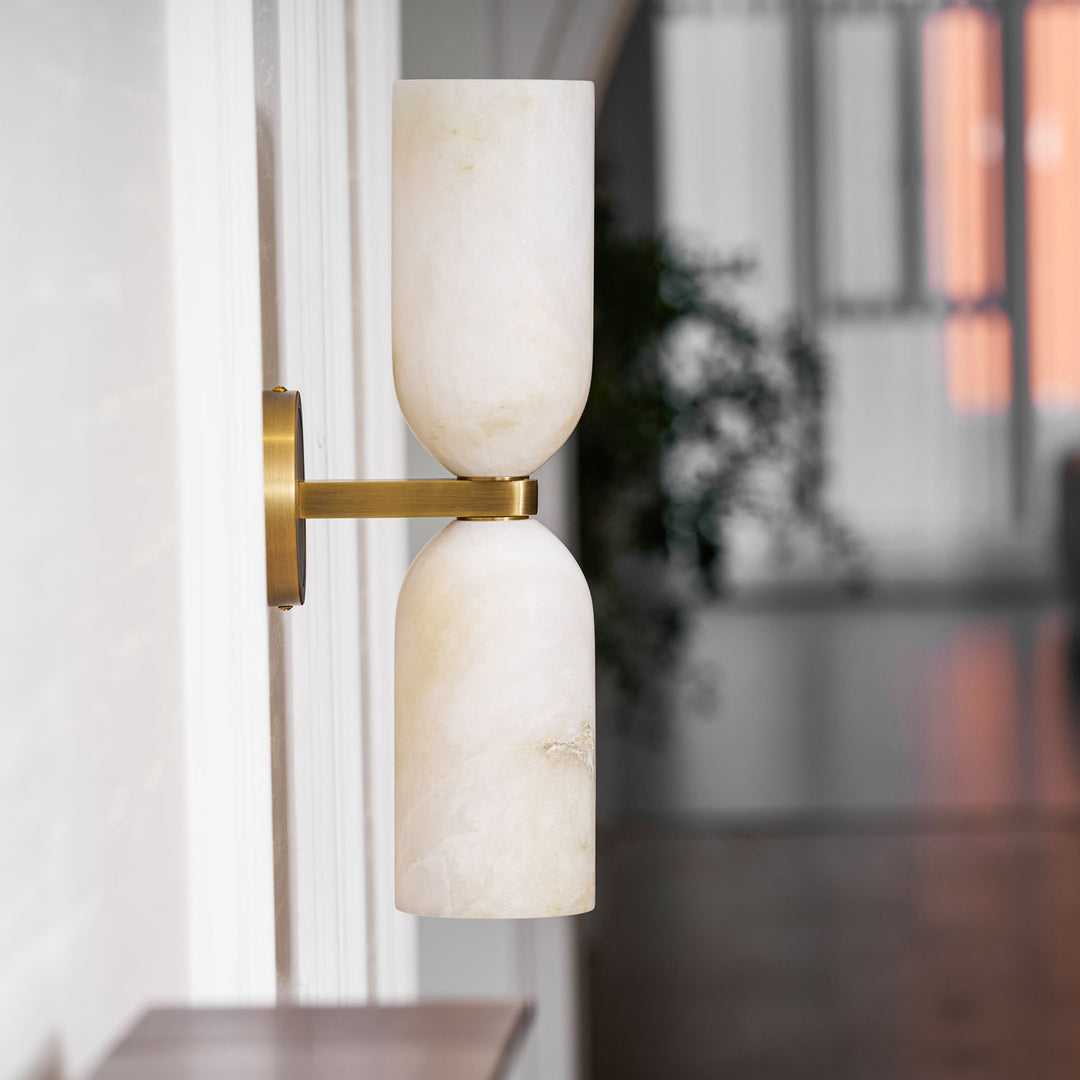 Estela Alabaster Nexus Wall Sconce - Large