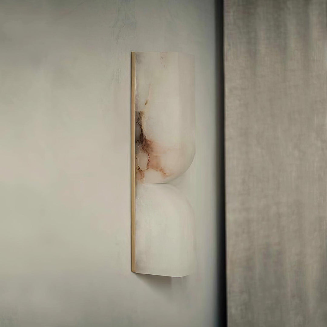 Celesira Alabaster Plug-in Wall Sconce - Short