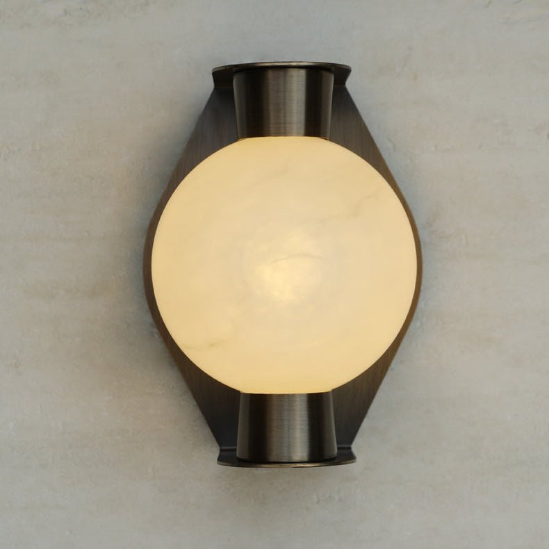 Almendra Orb Alabaster Sconce