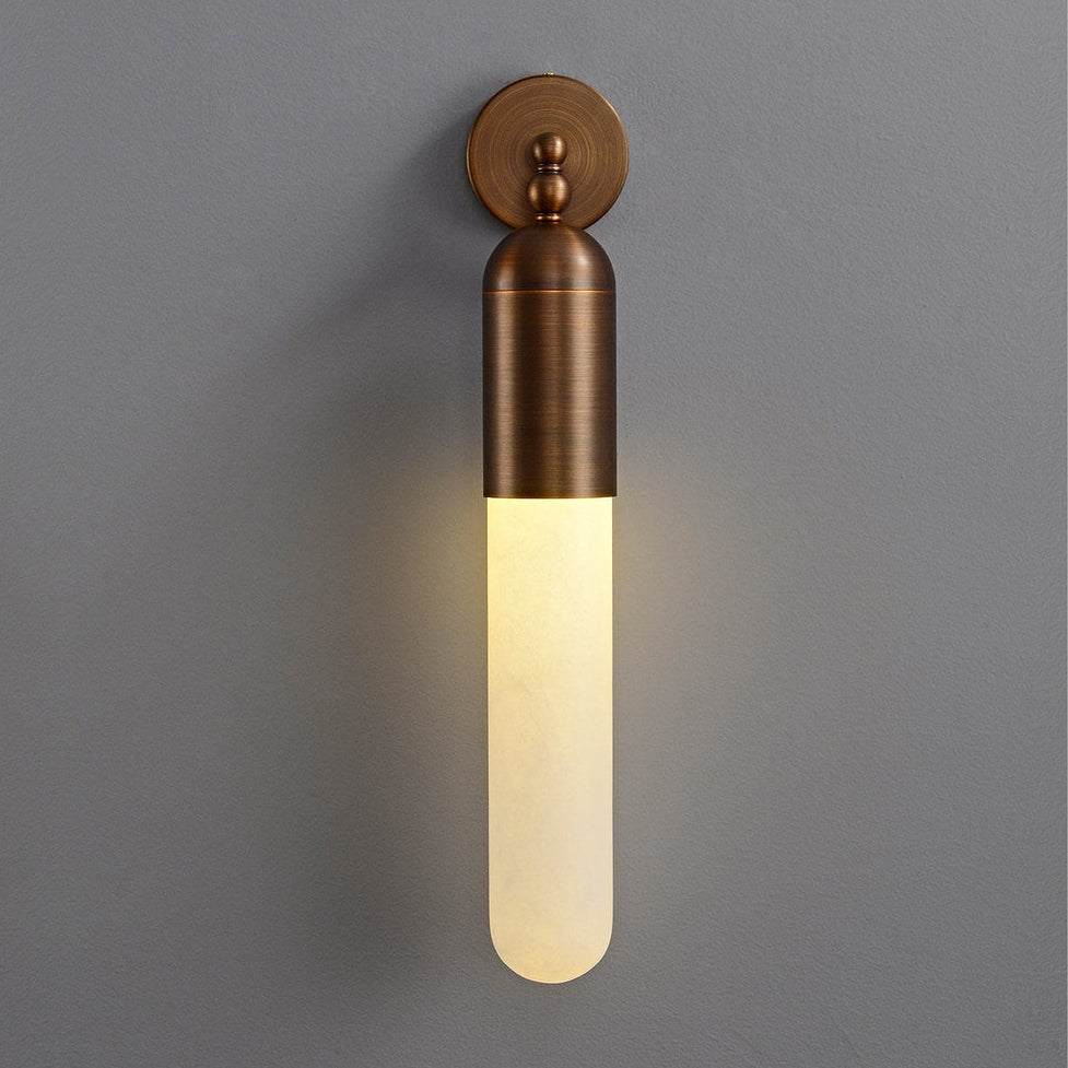 Selora Alabaster Tube Wall Sconce