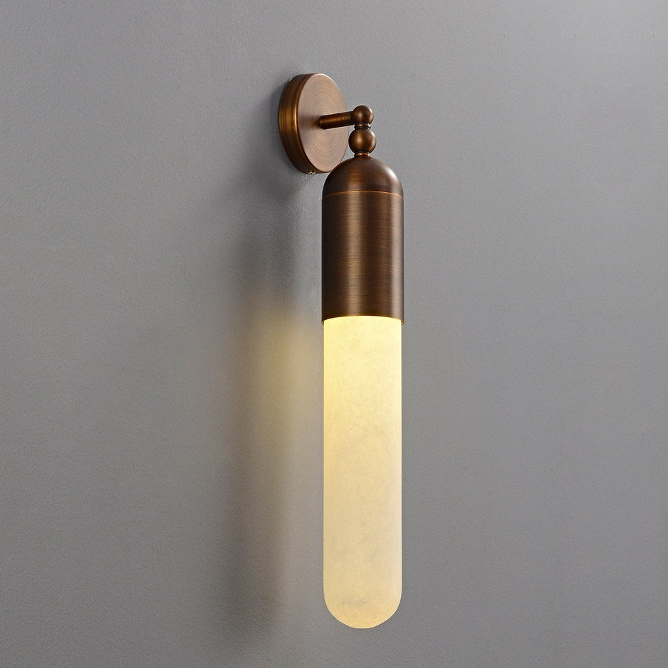 Selora Alabaster Tube Wall Sconce