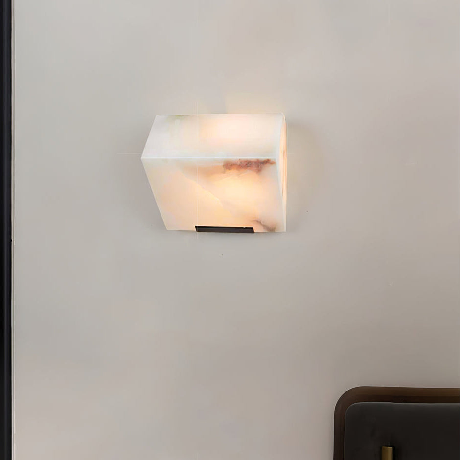 Mira Alabaster Staircase Wall Lamp - 1 tier