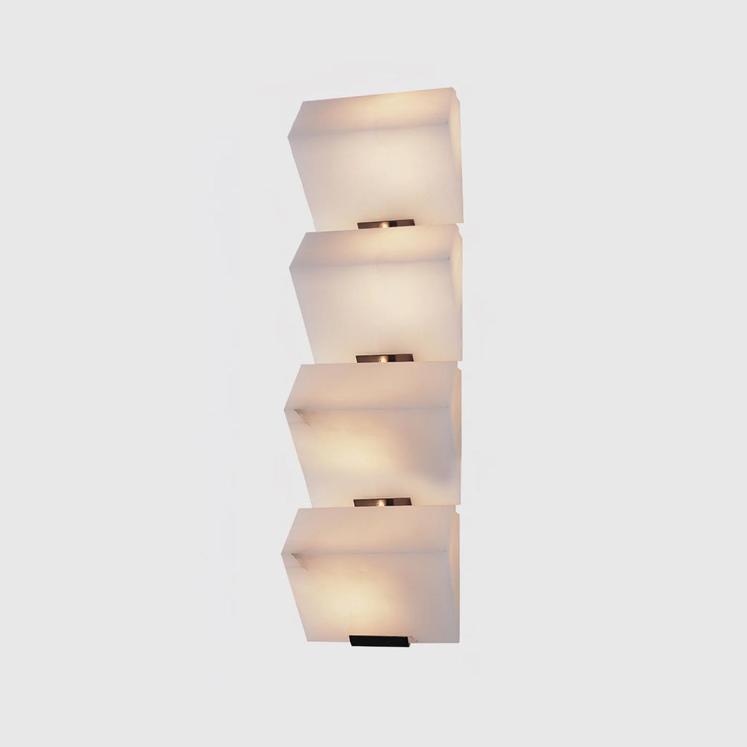 Mira Alabaster Staircase Wall Lamp - 4 tier