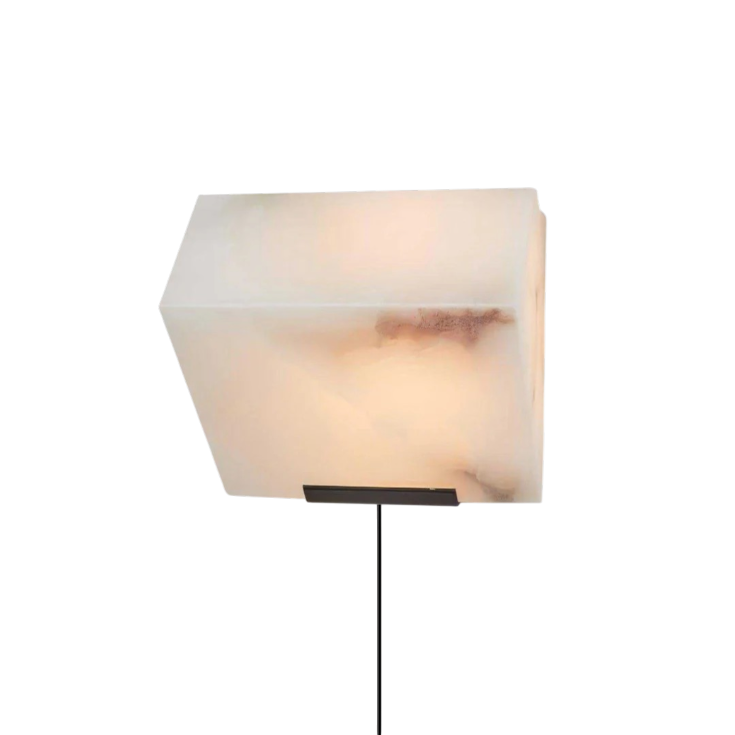 Maristela Alabaster Staircase Plug-in Wall Lamp - 1 tier