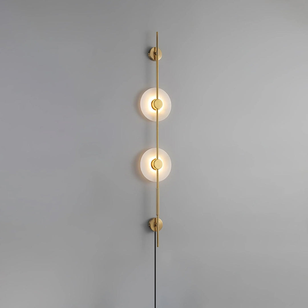 Aluneo Alabaster Vertical Plug-in Wall Sconce - Style A