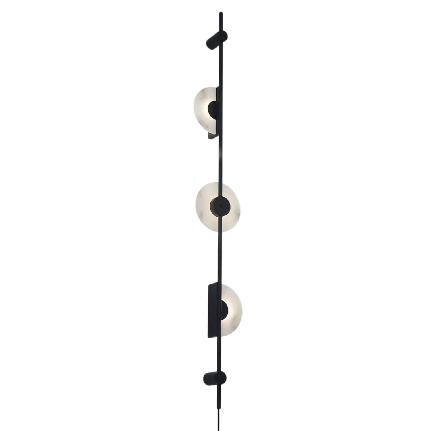 Aluneo Alabaster Vertical Plug-in Wall Sconce - Style B - Medium