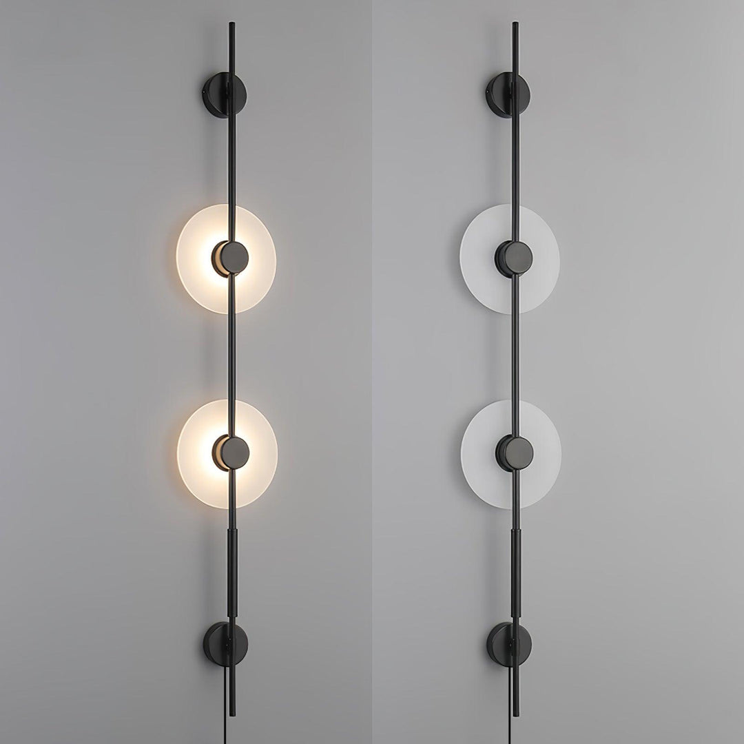 Aluneo Alabaster Vertical Plug-in Wall Sconce - Style A